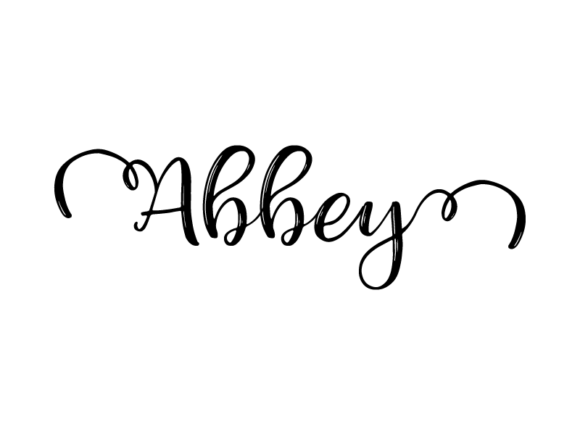 Abbey Lettering: Monochrome Graphics for Print Templates