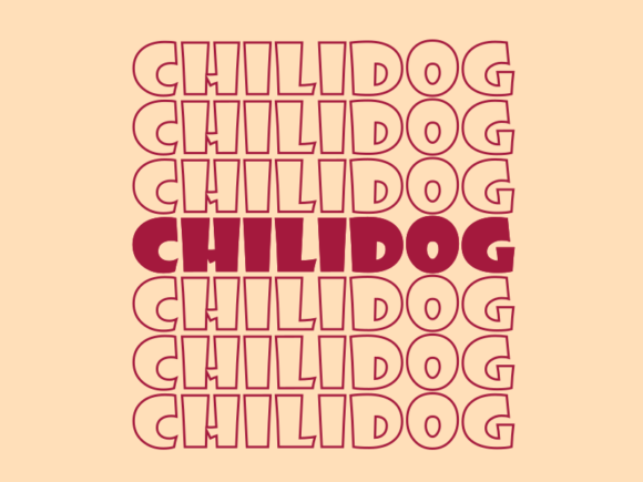 Chilidog SVG Cut File: Graphics for Print Templates