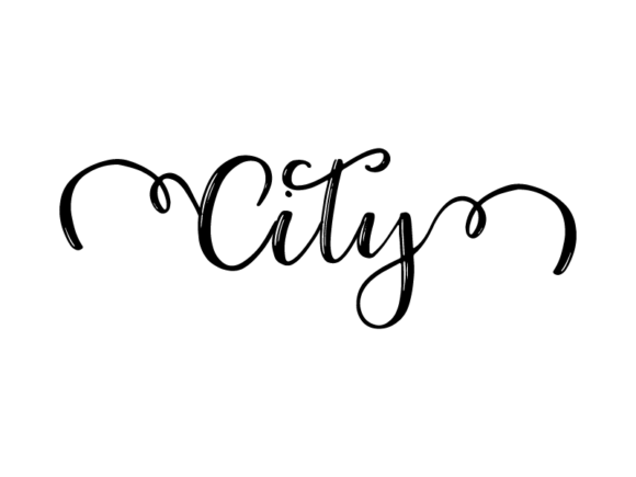 City Lettering: Monochrome Graphics for Print Templates