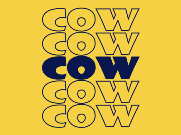 Cow Svg Cut File: Graphics & Print Templates