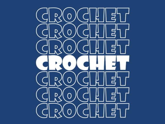 Crochet SVG Cut File: Graphics for Print Templates