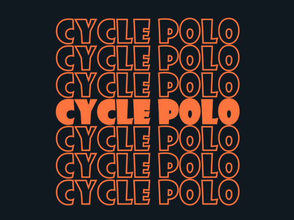 Cycle Polo SVG Graphics for Print Templates