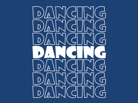 Dancing SVG Cut File: Graphics for Print Templates