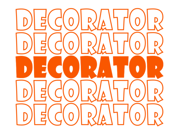 Decorator SVG Cut File: Graphics for Print Templates