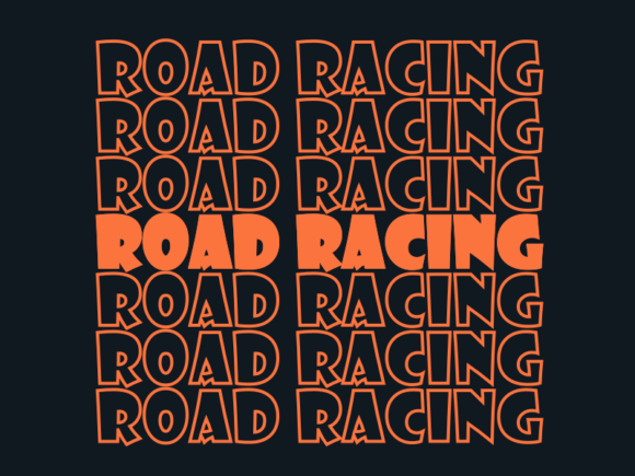 Road Racing SVG Cut File: Graphics for Print Templates