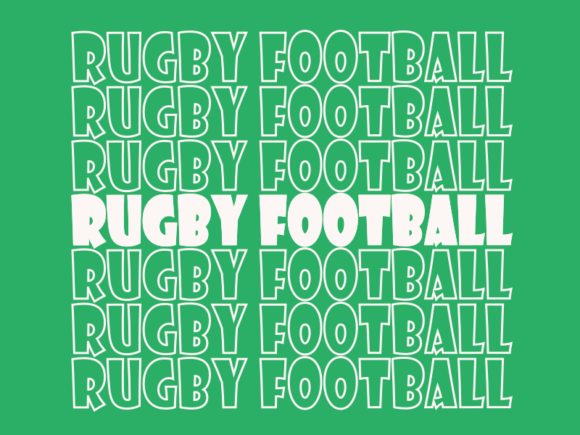 Rugby Football SVG Cut File: Graphics for Print Templates