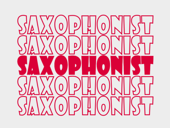 Saxophonist SVG Cut File