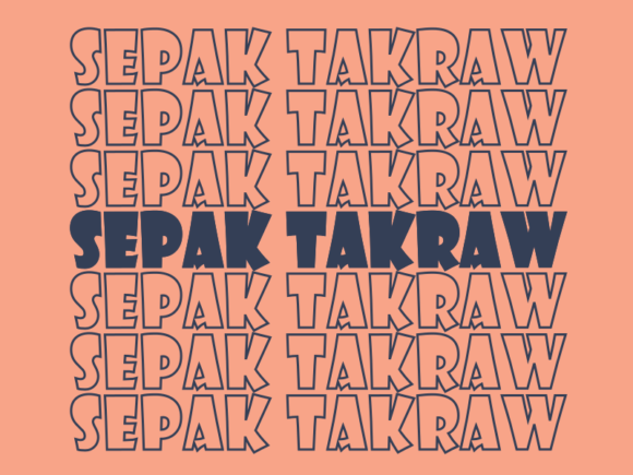 Sepak Takraw SVG Cut File: Graphics for Print Templates