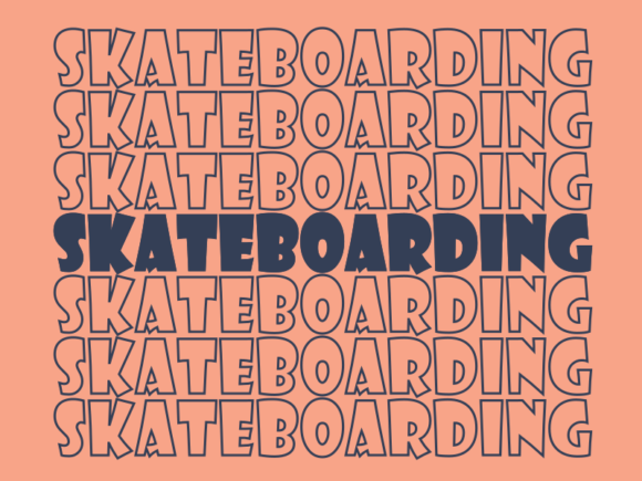 Skateboarding SVG Cut File: Graphics for Print Templates