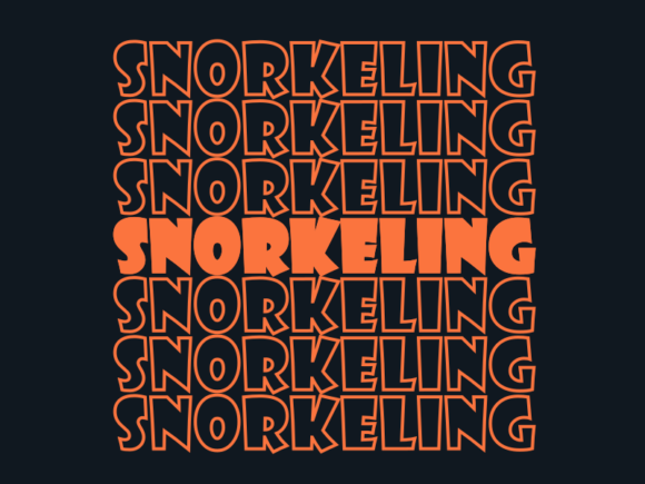 Snorkeling SVG Cut File: Graphics for Print Templates