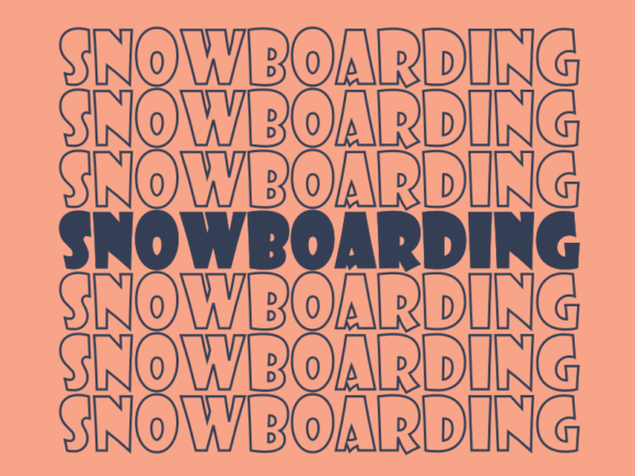 Snowboarding SVG Cut File: Graphics for Print Templates