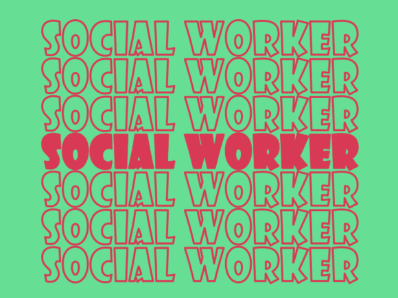 Social Worker SVG Cut File: Graphics for Print Templates
