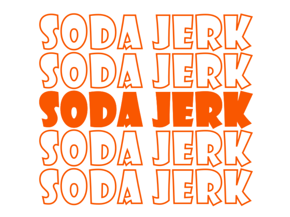 Soda Jerk SVG Cut File