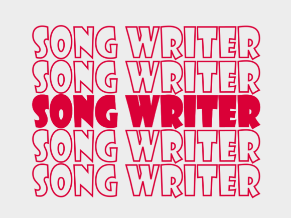 Song Writer SVG Cut File: Graphics for Print Templates