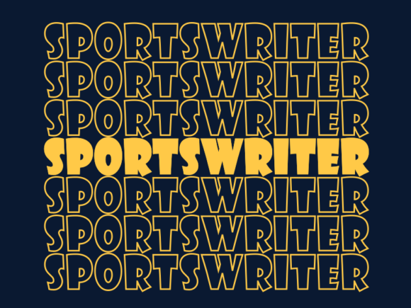 Sportswriter SVG Cut File