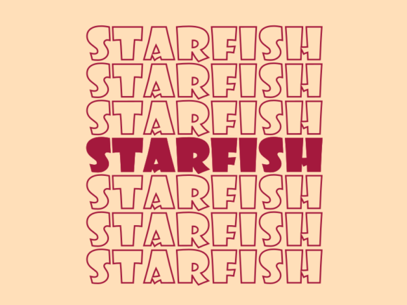 Starfish SVG Cut File: Graphics for Print Templates