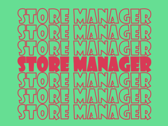 Store Manager SVG Cut File: Graphics for Print Templates