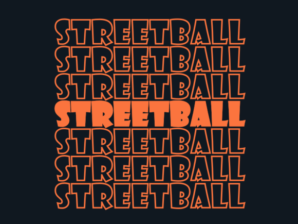 Streetball SVG Cut File: Graphics for Print Templates
