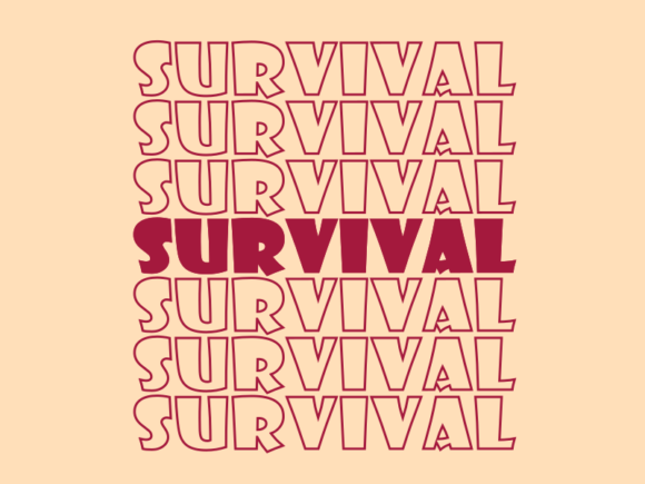 Survival SVG Cut File: Graphics for Print Templates