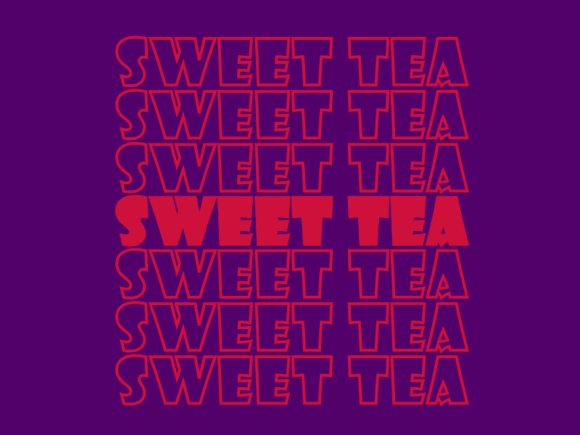 Sweet Tea SVG Cut File: Graphics for Print Templates