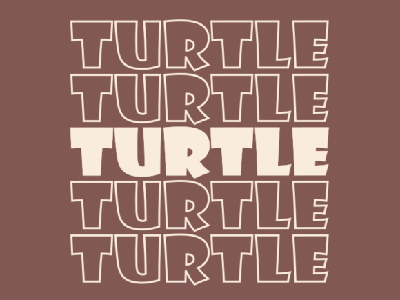 Turtle SVG Cut File: Graphics for Print Templates