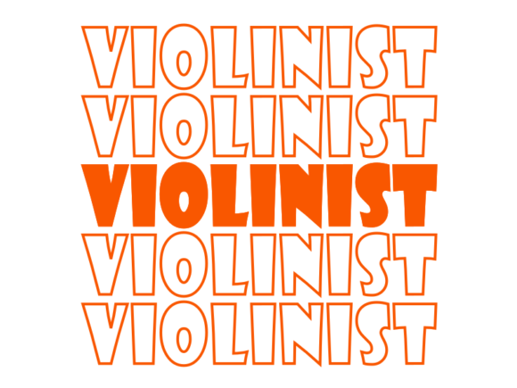 Violinist SVG Cut File: Graphics for Print Templates
