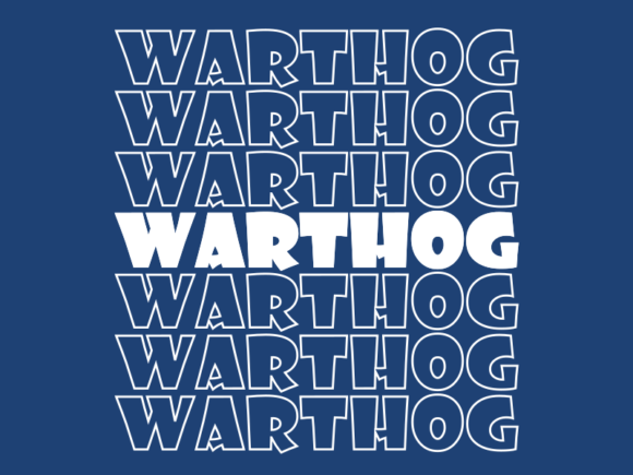 Warthog SVG Cut File: Graphics for Print Templates
