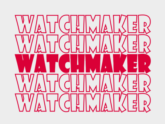 Watchmaker SVG Cut File: Graphics for Print Templates