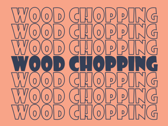 Wood Chopping SVG Cut File: Graphics & Print Templates
