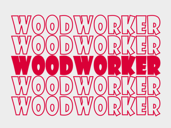 Woodworker SVG Cut File: Graphics for Print Templates