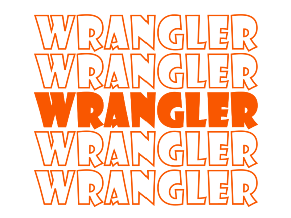 Wrangler SVG Cut File: Graphics for Print Templates