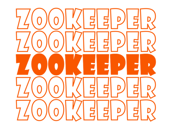 Zookeeper SVG Cut File: Graphics for Print Templates